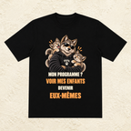 T-shirt Homme illustré « Mon programme ? Voir mes enfants devenir eux-mêmes »