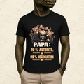 T-shirt Homme illustré « Papa : 10% Autorité, 90% Négociation »