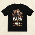 T-shirt Homme illustré « Papa et fier de l'être ! »