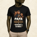 T-shirt Homme illustré « Papa Fournisseur officiel de "Demande à ta mère !" »