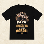 T-shirt Homme illustré « Papa : Responsable légal du joyeux bordel »