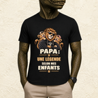 T-shirt Homme illustré « Papa : Une légende selon mes enfants »