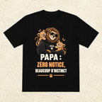 T-shirt Homme illustré « Papa : Zéro notice, beaucoup d'instinct »