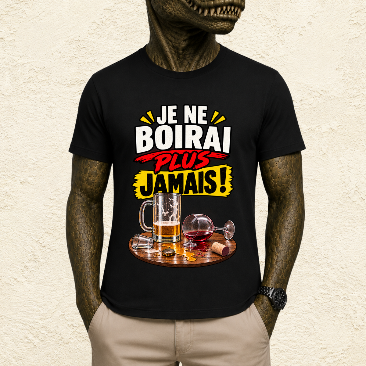 T-shirt Unisexe « Je ne boirai plus jamais ! »