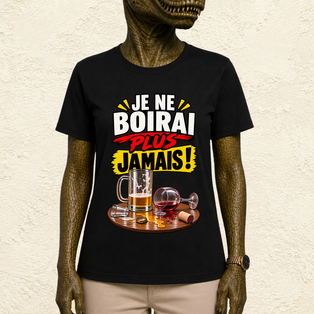 T-shirt Unisexe « Je ne boirai plus jamais ! »