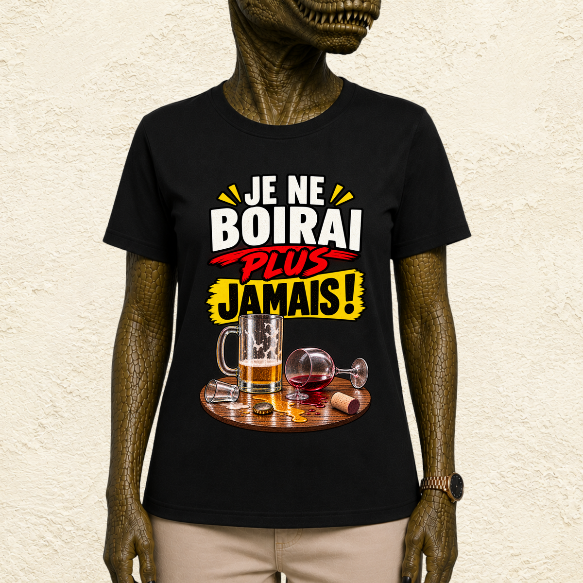 T-shirt Unisexe « Je ne boirai plus jamais ! »