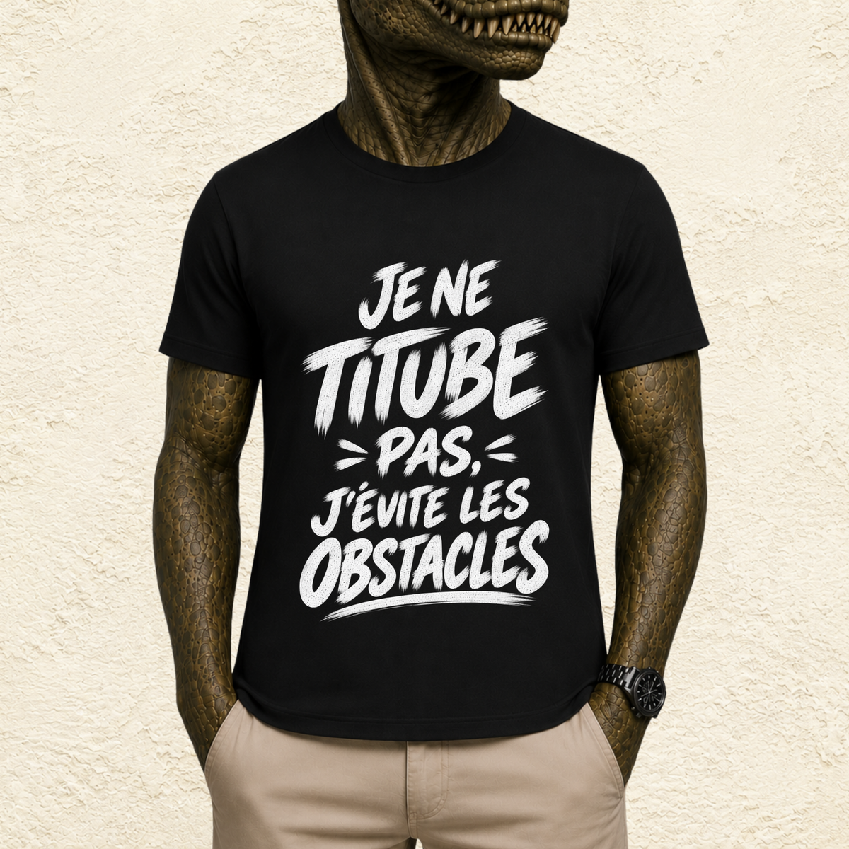 T-shirt Unisexe « Je ne titube pas, j'évite les obstacles »