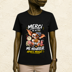 T-shirt Unisexe « Merci de ne pas me nourrir après minuit ! »