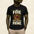 T-shirt Unisexe « Mon foie mérite clairement une prime »