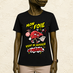 T-shirt Unisexe « Mon foie vient de déposer un préavis... »