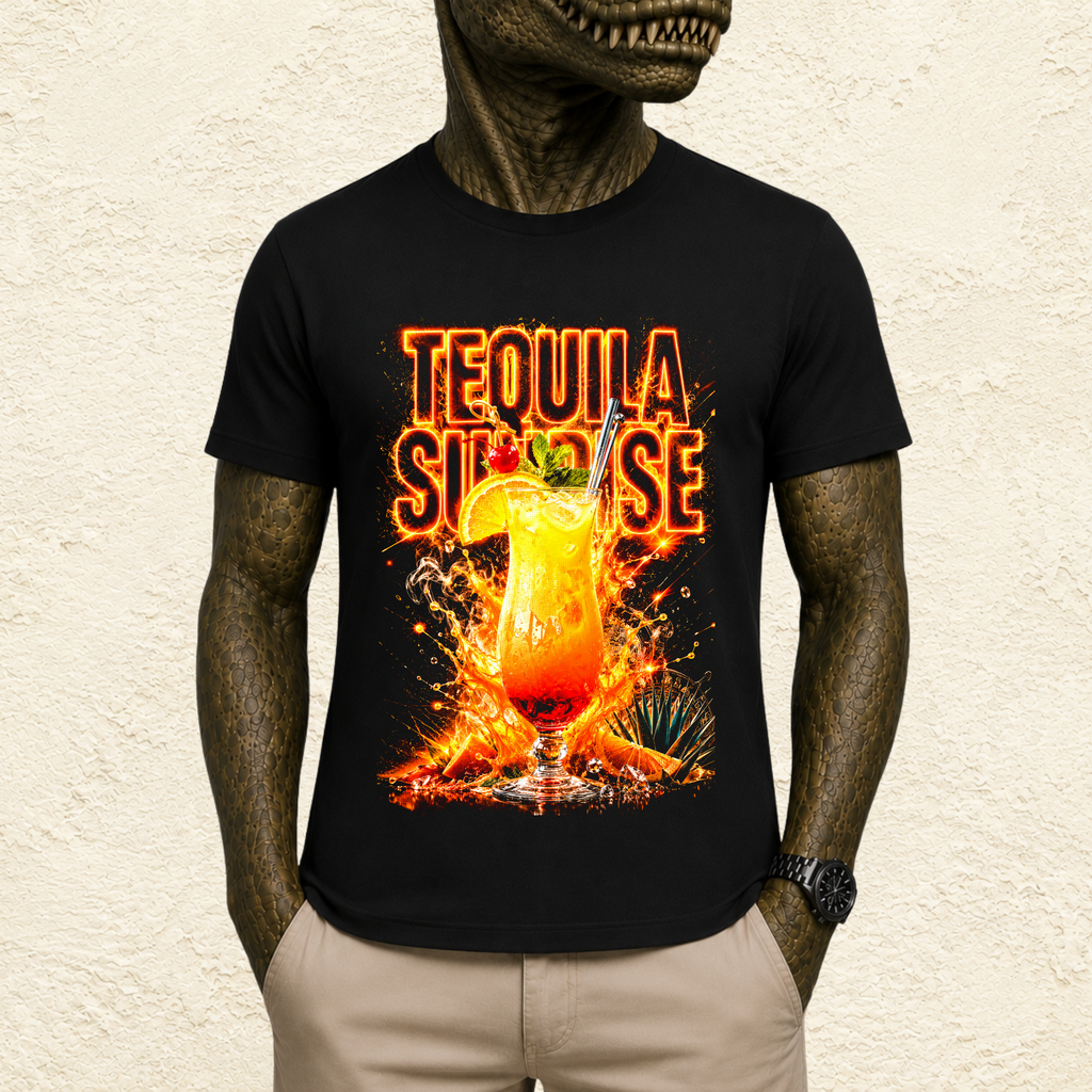 T-shirt Unisexe « Tequila Sunrise » Cocktail