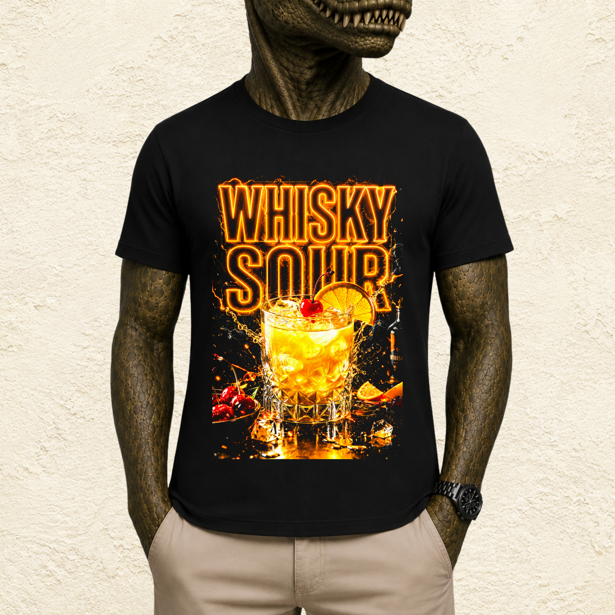 T-shirt Unisexe « Whisky Sour » Cocktail