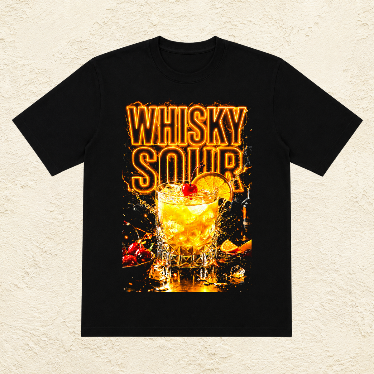 T-shirt Unisexe « Whisky Sour » Cocktail