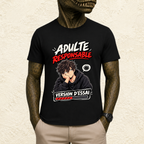 T-shirt Homme « Adulte responsable : Version d'essai »