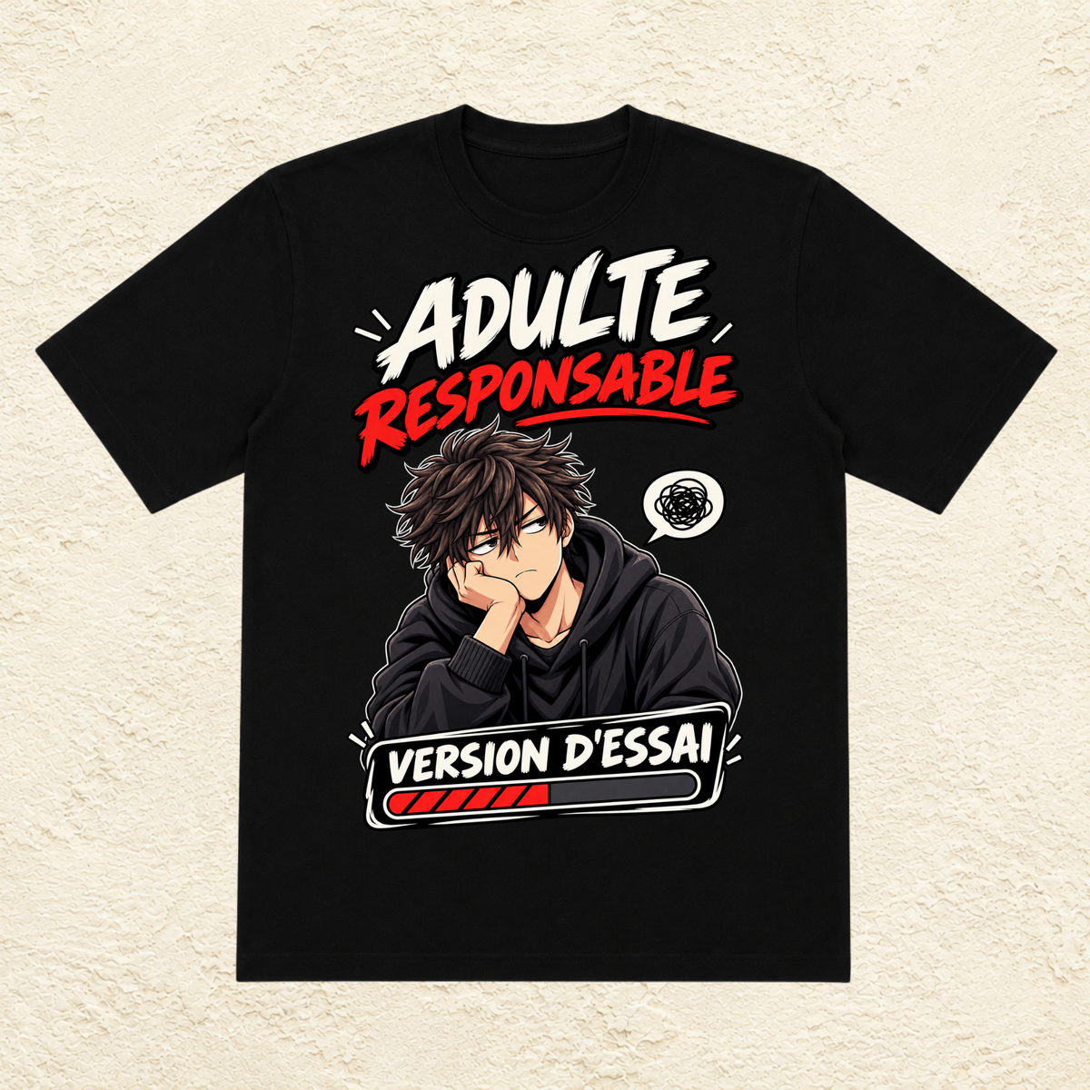 T-shirt Homme « Adulte responsable : Version d'essai »