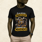 T-shirt Homme « Je ne suis pas paresseux, j'économise mes mouvements »