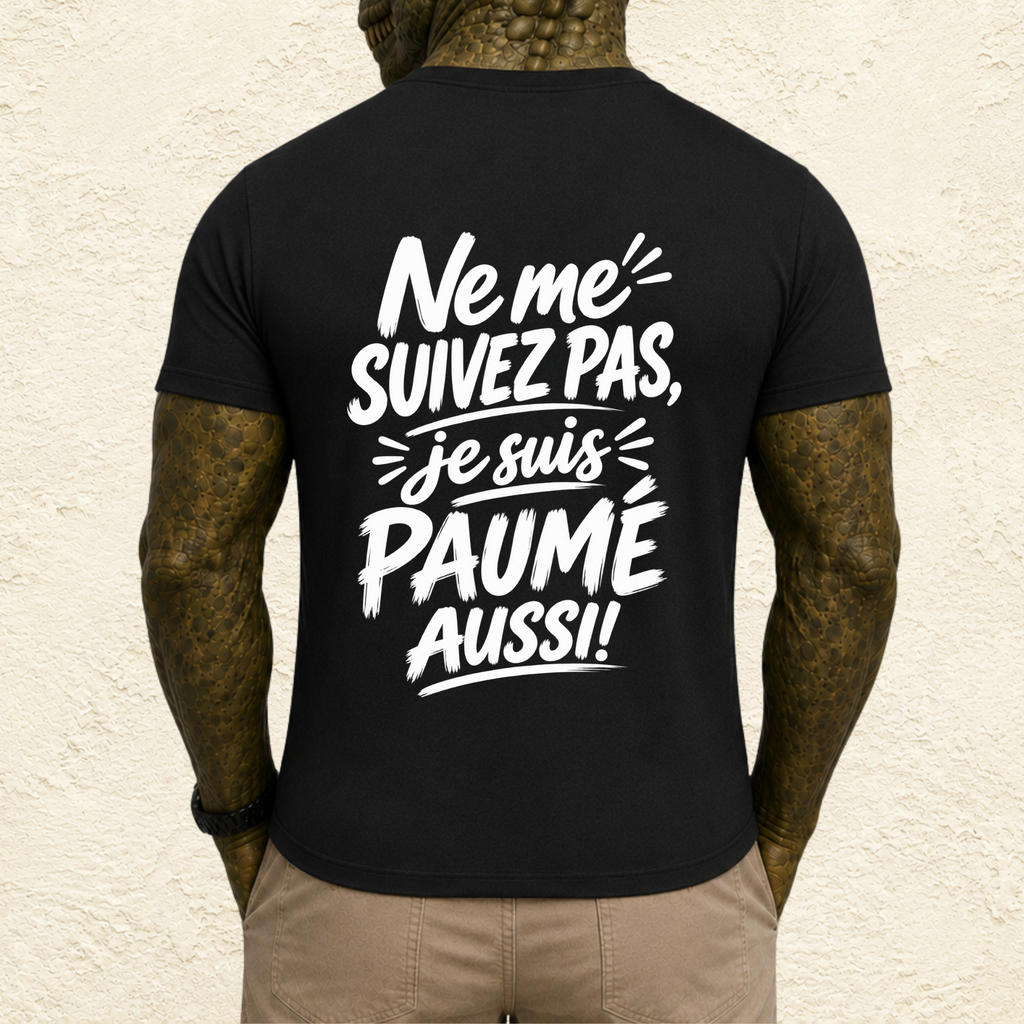 T-shirt Homme « Ne me suivez pas, je suis paumé aussi ! »