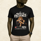 T-shirt Unisexe « Niveau de patience : 10%, et encore, je suis sympa »