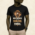 T-shirt Homme illustré « Mes enfants sont ma faiblesse. Et ma force. »